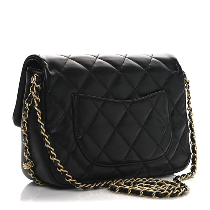 Chanel Lambskin Quilted CC Medium Dynasty Flap Black 3 of 10