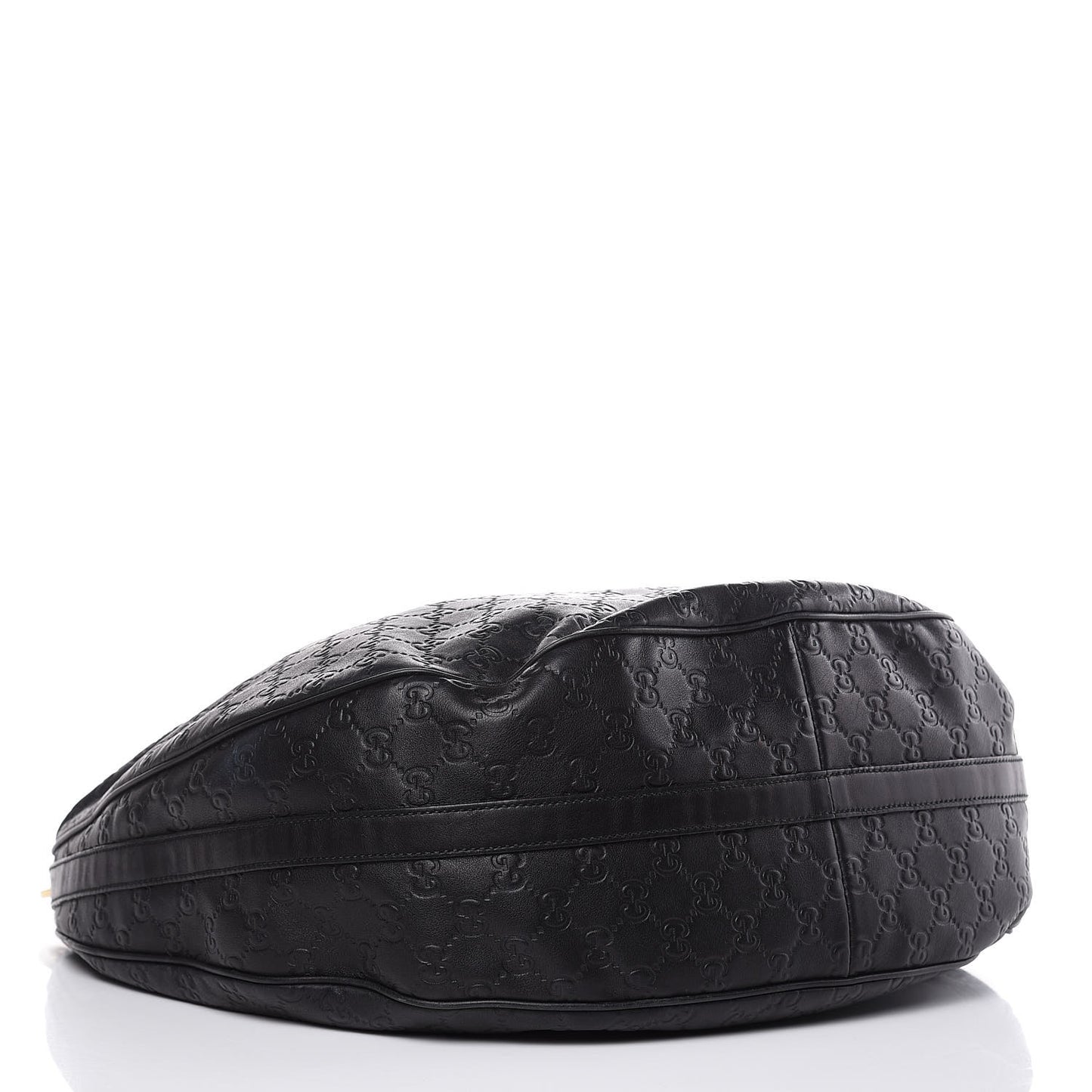 Guccissima Large GG Twins Hobo Black