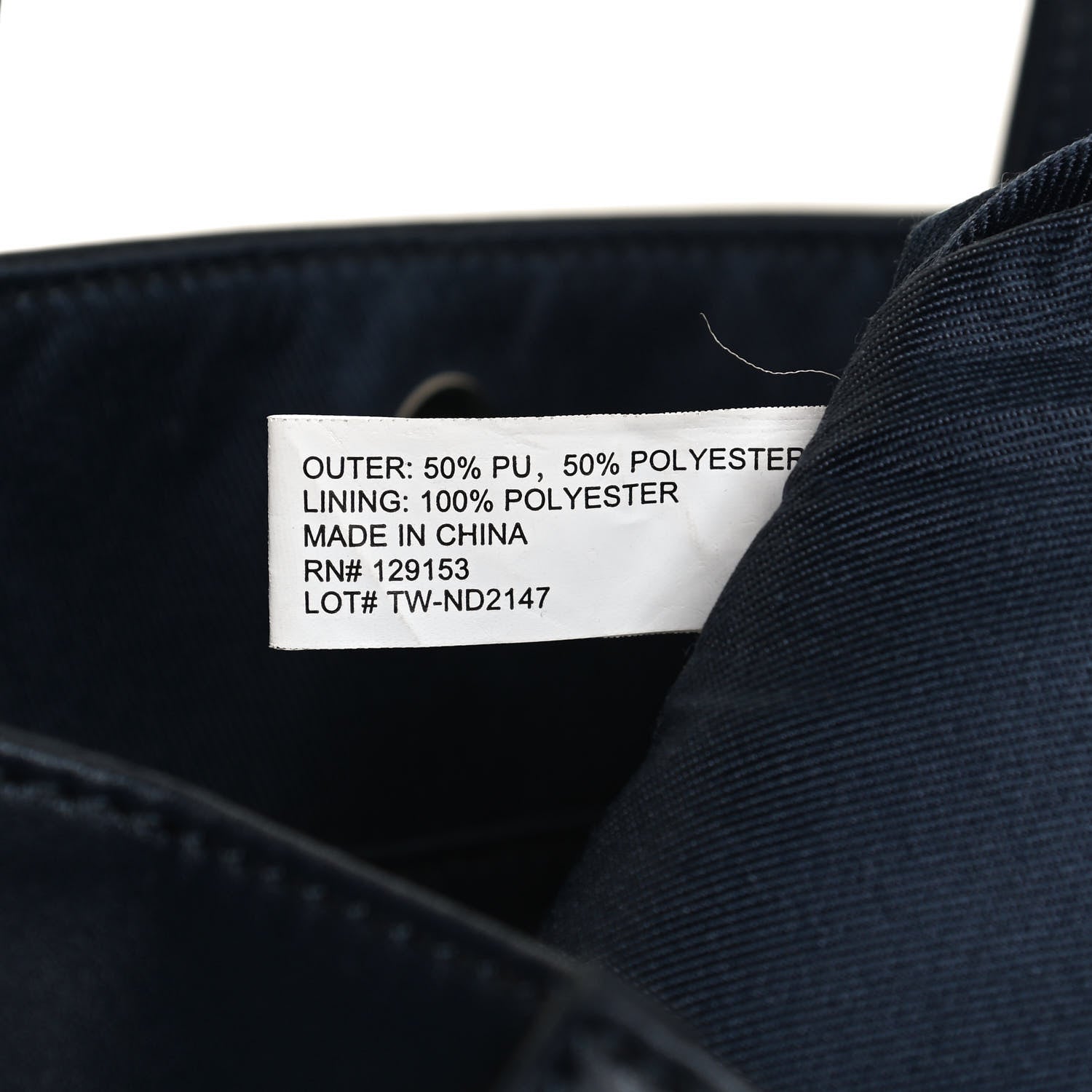 Telfar Vegan Leather Medium Shopping Bag Navy 8 of 14