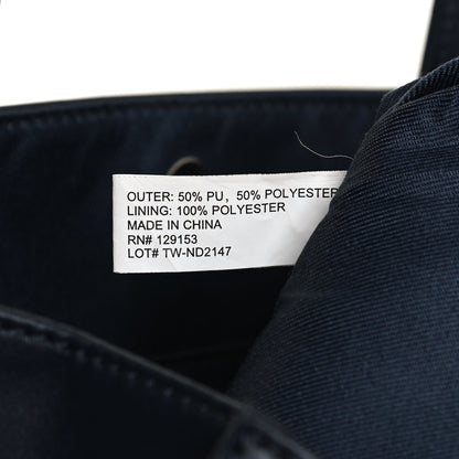 Telfar Vegan Leather Medium Shopping Bag Navy 8 of 14