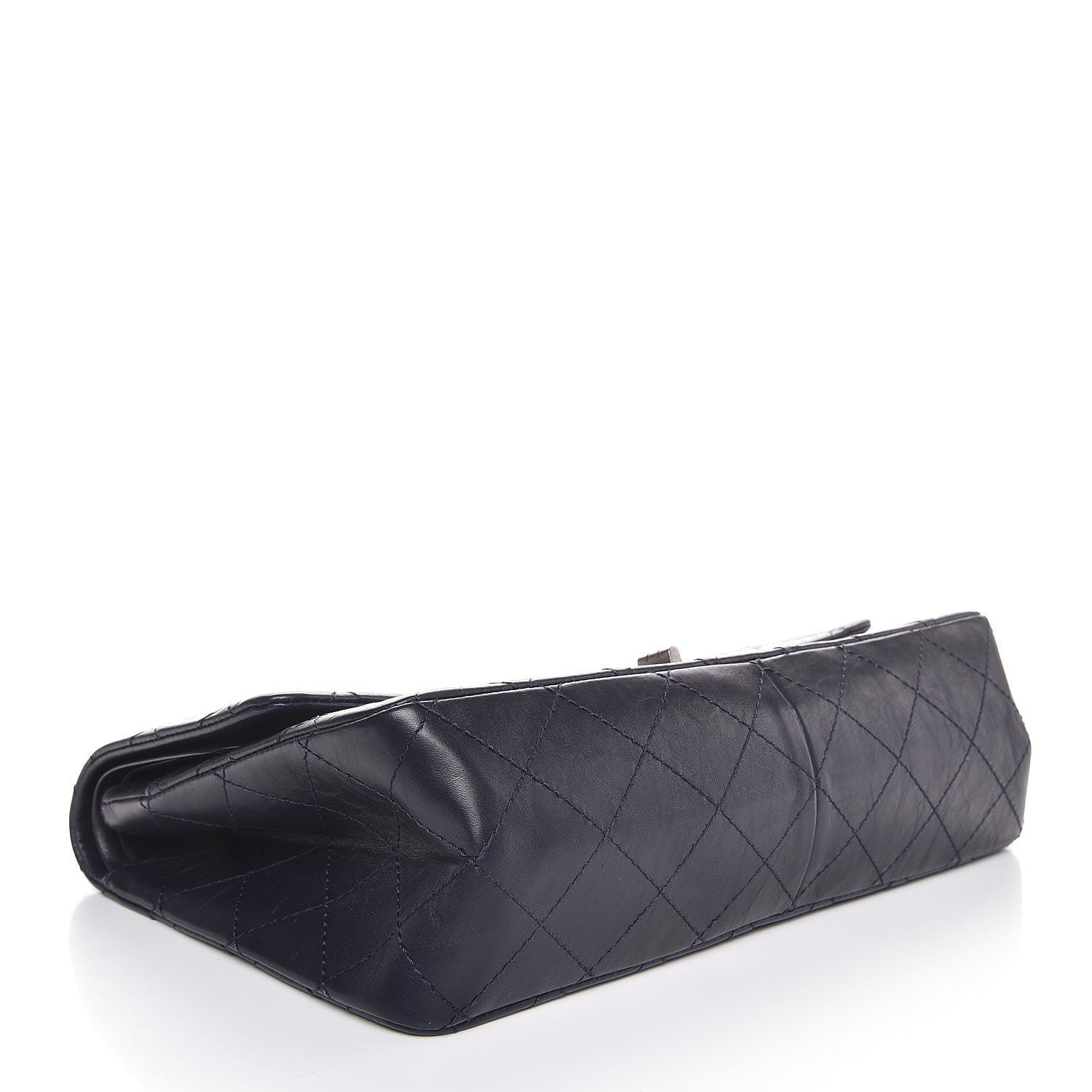 Chanel Aged Calfskin Quilted 2.55 Reissue 227 Flap Navy Blue 5 of 9