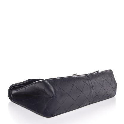 Chanel Aged Calfskin Quilted 2.55 Reissue 227 Flap Navy Blue 5 of 9