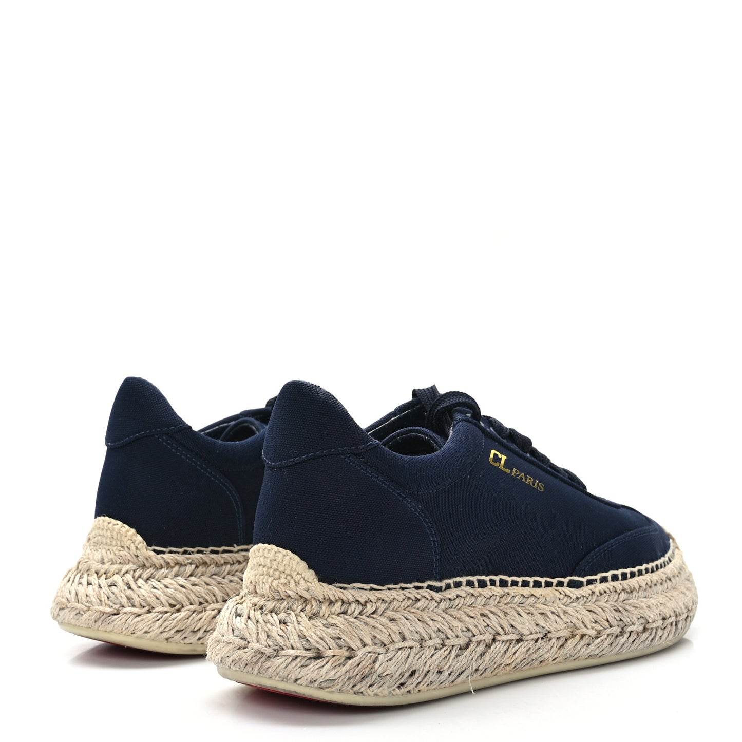Toile Calfskin Espasneak Flat Sneaker 37 Obscur