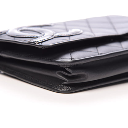 Chanel Calfskin Quilted Cambon Wallet On Chain WOC Black 13 of 16