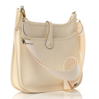 Hermes Taurillon Clemence Evelyne III PM Nata 3 of 10