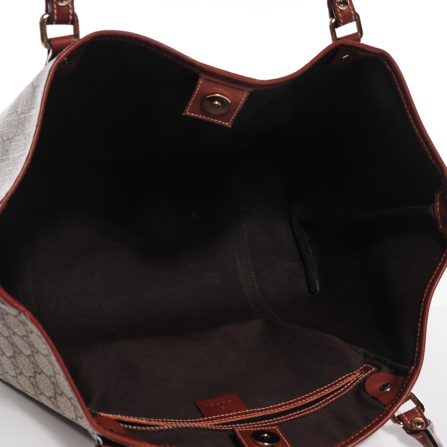 GG Plus Monogram Medium Joy Tote Brown