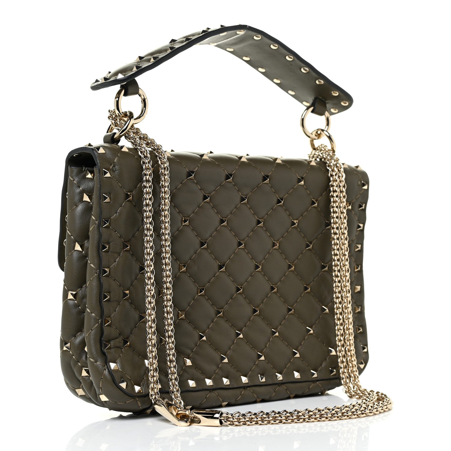 Valentino Garavani Nappa Medium Rockstud Spike Shoulder Bag Oasis 2 of 8
