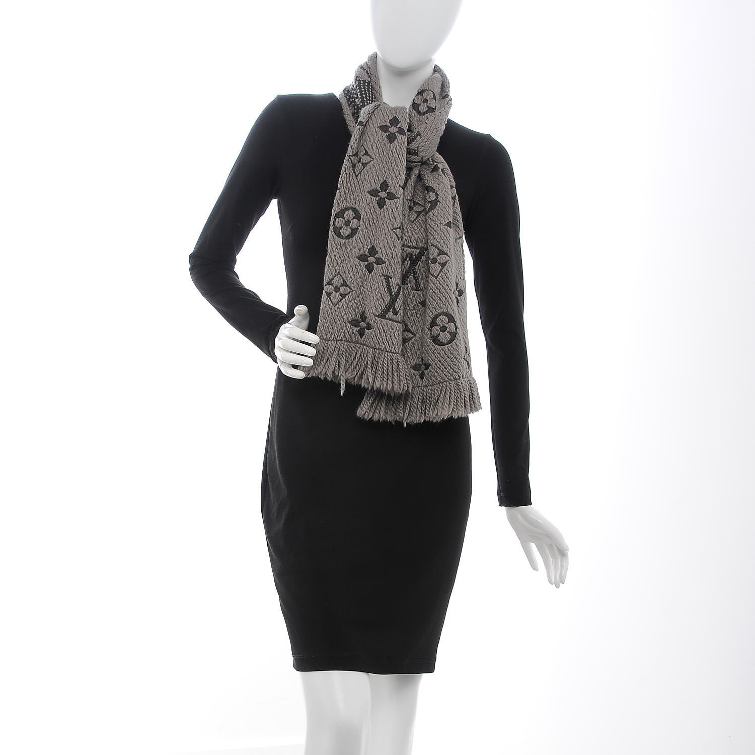 Louis Vuitton Wool Silk Logomania Scarf Verone 2 of 3