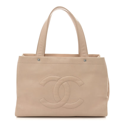 Chanel Caviar CC Tote Beige 1 of 10
