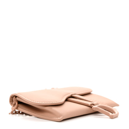 Christian Dior Ultra Matte Calfskin Nano Saddle Chain Pouch Rose Des Vents 4 of 9