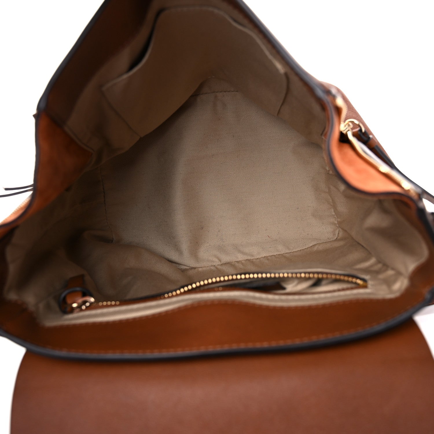 Chloe Suede Calfskin Medium Faye Backpack Tan 4 of 18