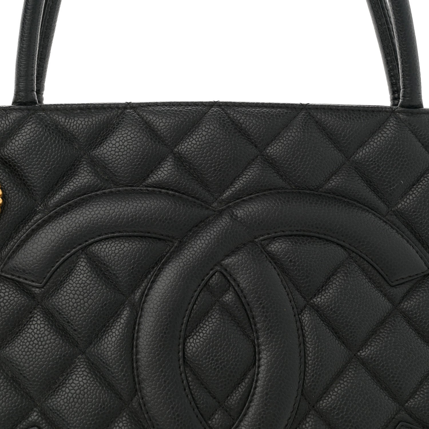 Chanel Caviar Quilted Medallion Tote Black 8 of 13