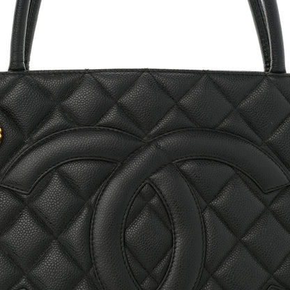 Chanel Caviar Quilted Medallion Tote Black 8 of 13