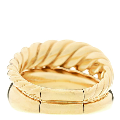 David Yurman 18K Yellow Gold Pure Form Stack Ring 58 8.5 3 of 4