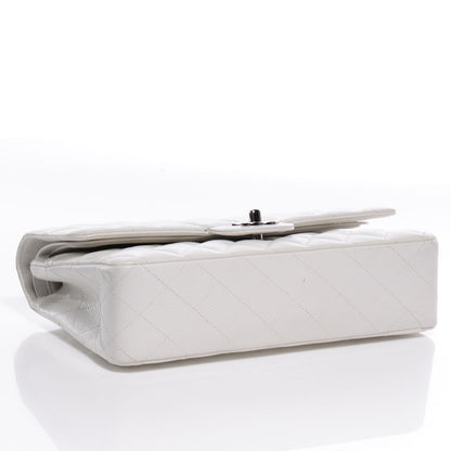 Chanel Caviar Quilted Medium Double Flap White 5 of 10