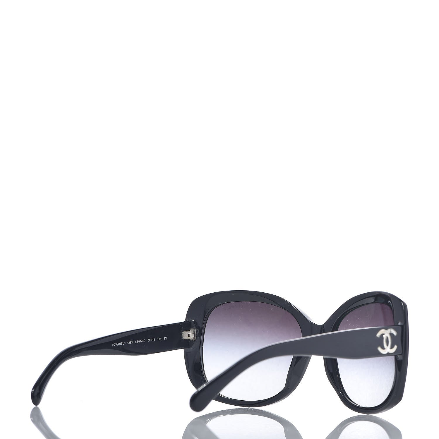 Chanel CC Sunglasses 5183 Black 4 of 10