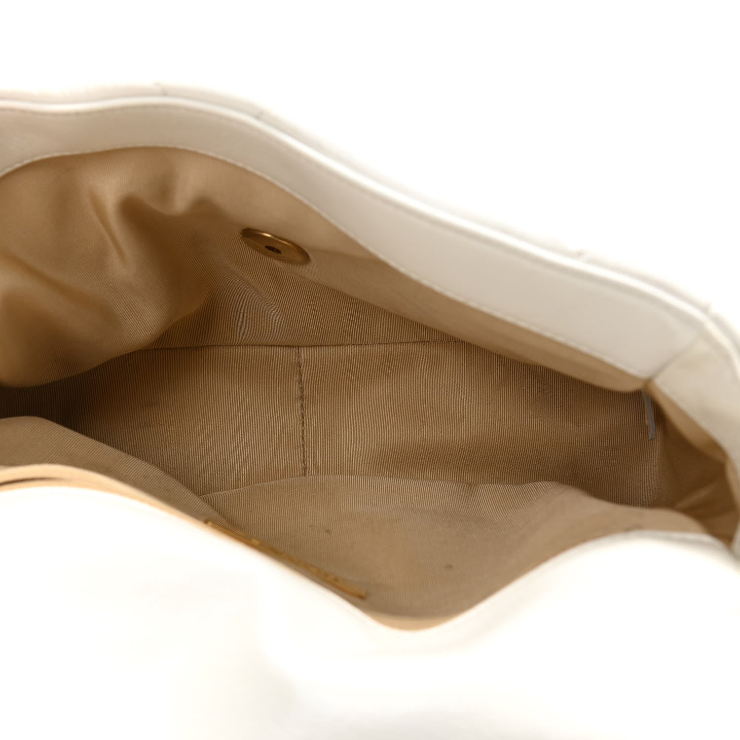 Chanel Shiny Crumpled Calfskin Quilted Medium Chanel 19 Flap White 5 of 16