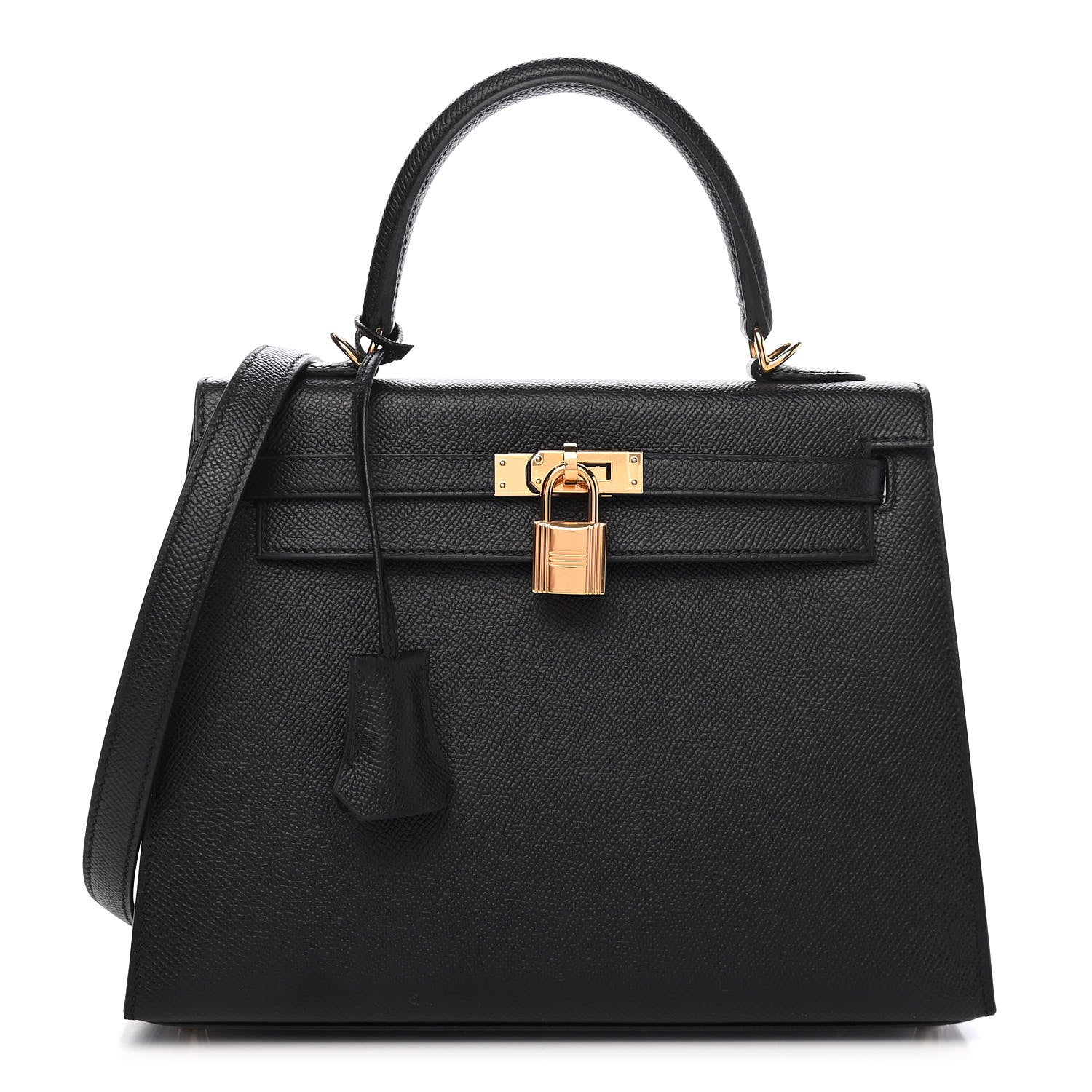 Hermes Epsom Kelly Sellier 25 Black 1 of 19