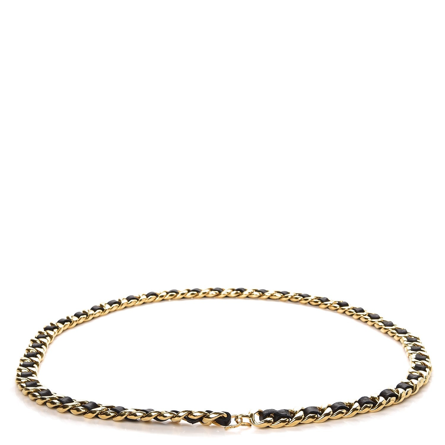Chanel Lambskin Chain CC Belt Black Gold 1 of 4