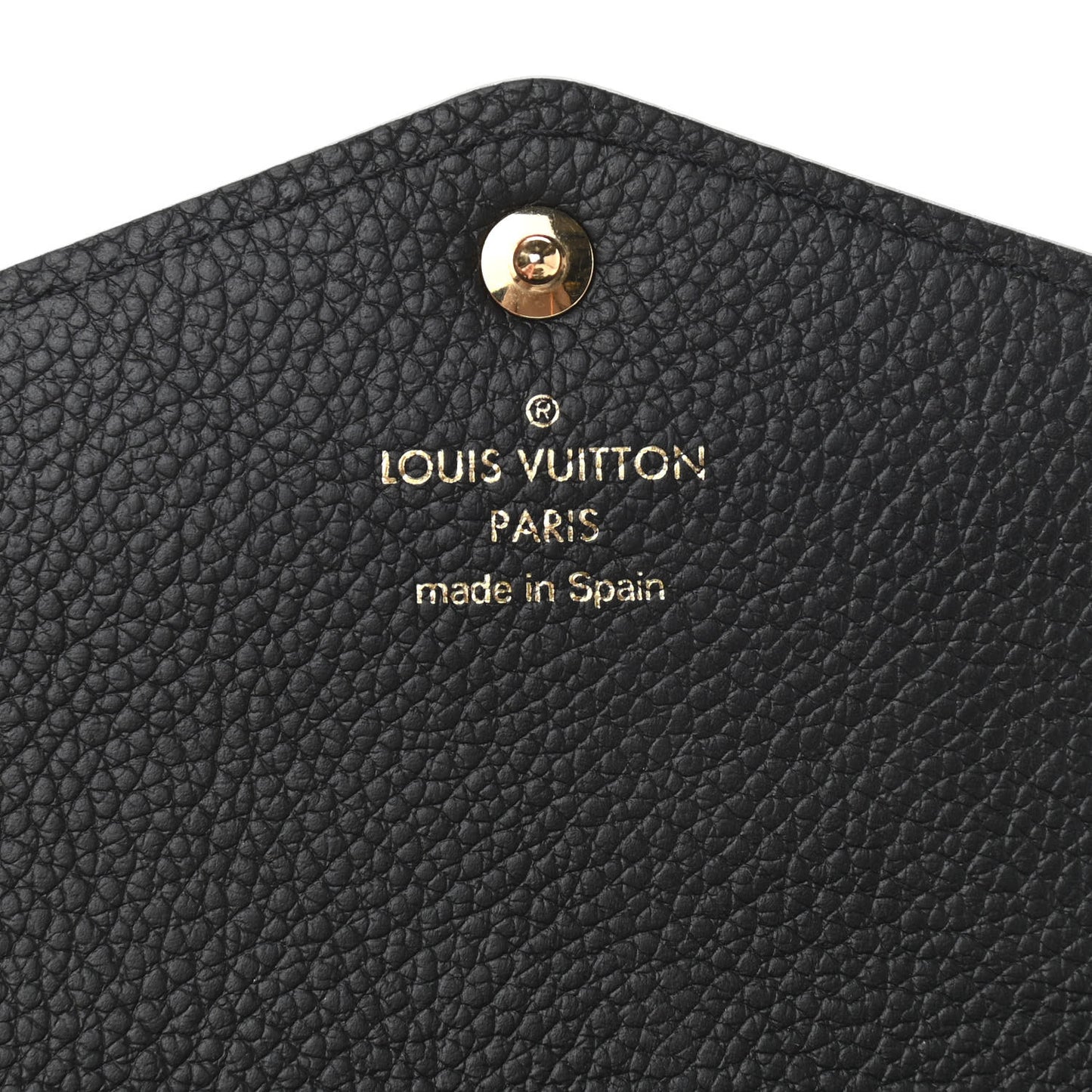 Monogram Empreinte Giant Sarah Wallet Black Beige
