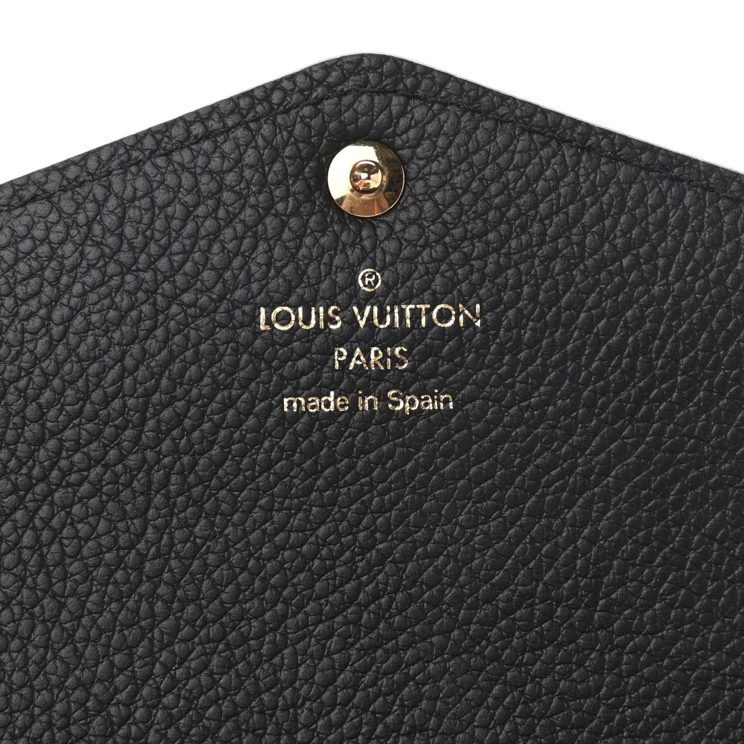 Louis Vuitton Monogram Empreinte Giant Sarah Wallet Black Beige 6 of 6