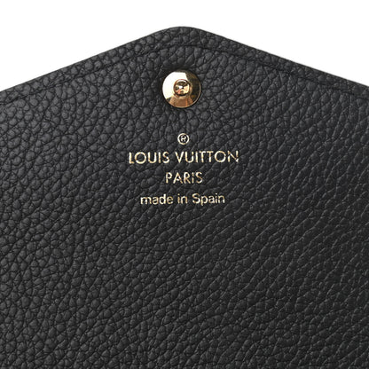 Louis Vuitton Monogram Empreinte Giant Sarah Wallet Black Beige 6 of 6