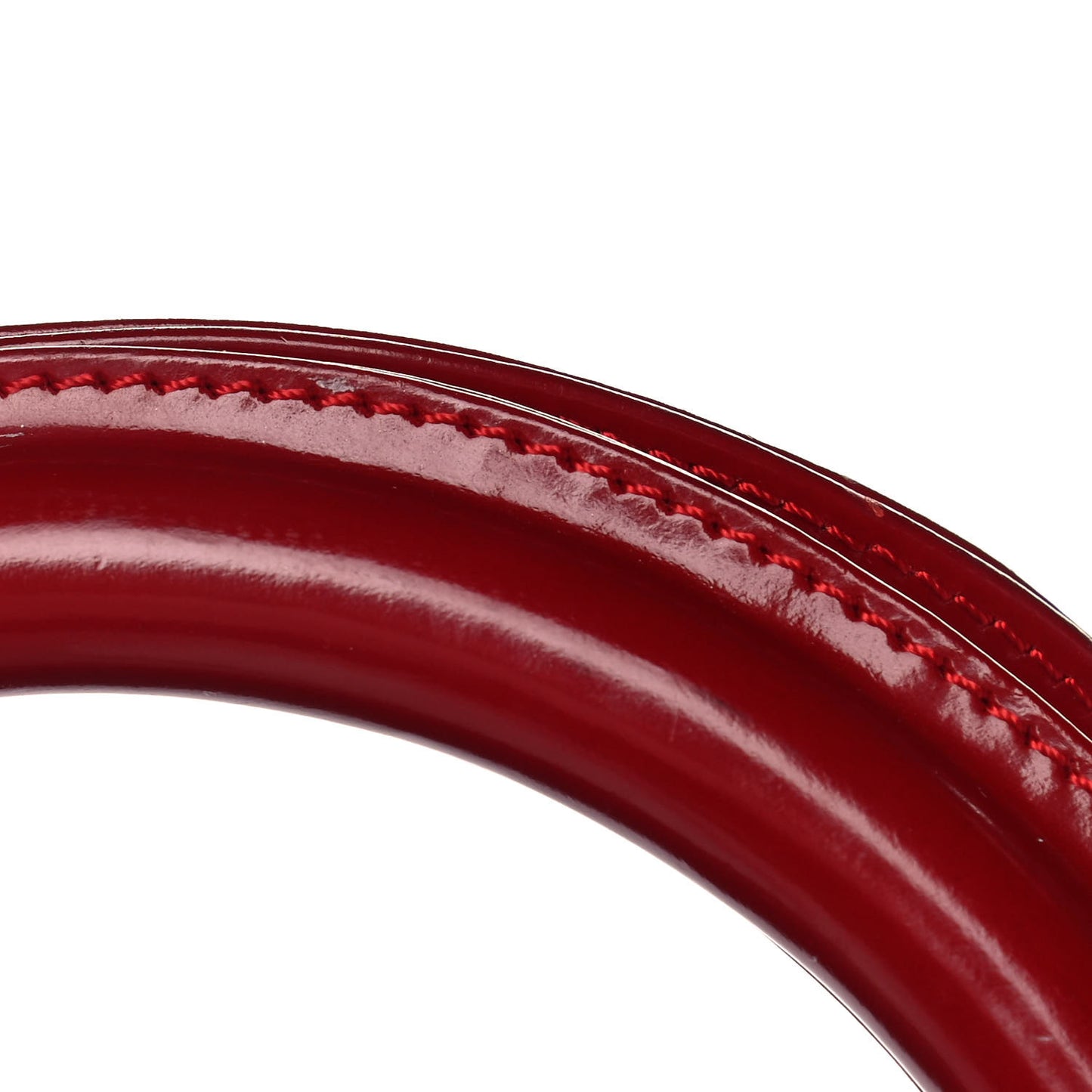 Glazed Calfskin Medium Lady Dior Red