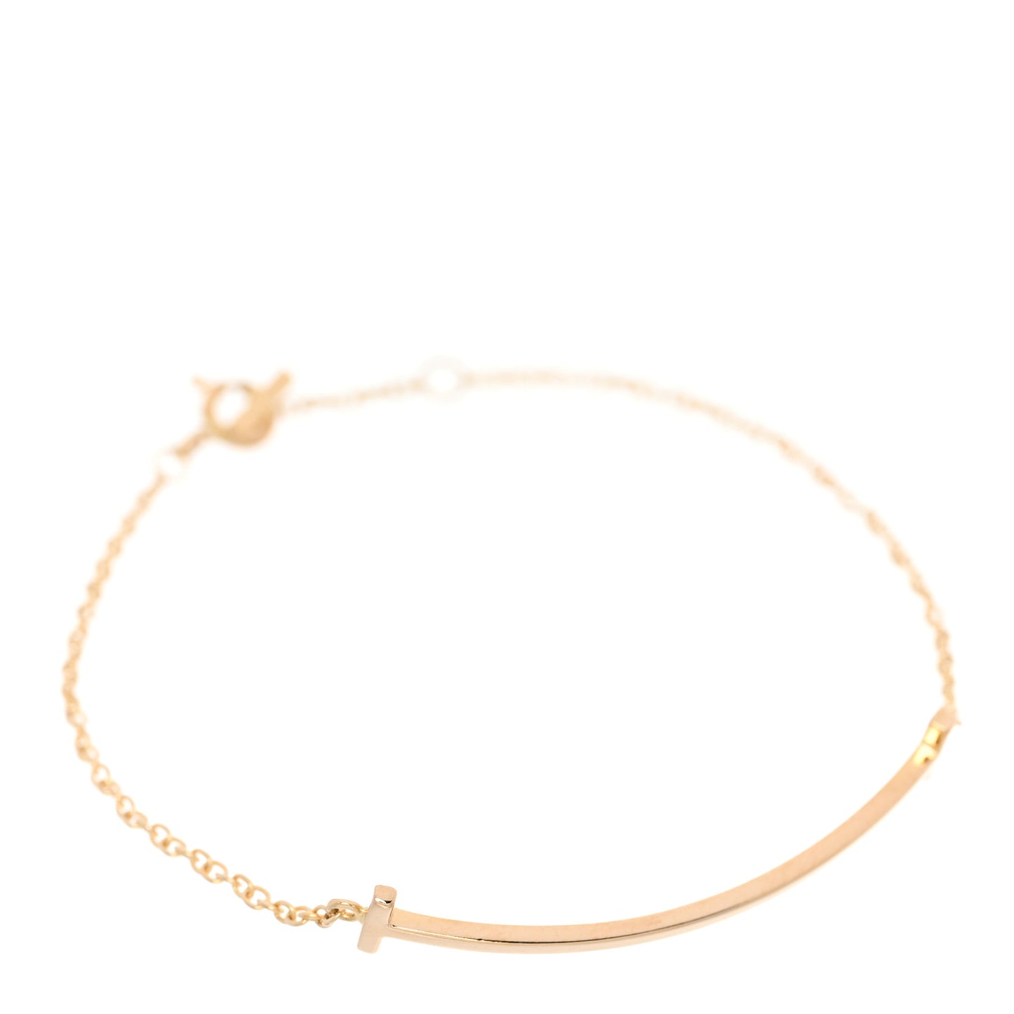 18K Yellow Gold T Smile Bracelet