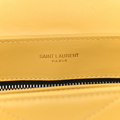 Saint Laurent Calfskin Y Quilted Monogram Toy Loulou Crossbody Bag Sunflower 8 of 9