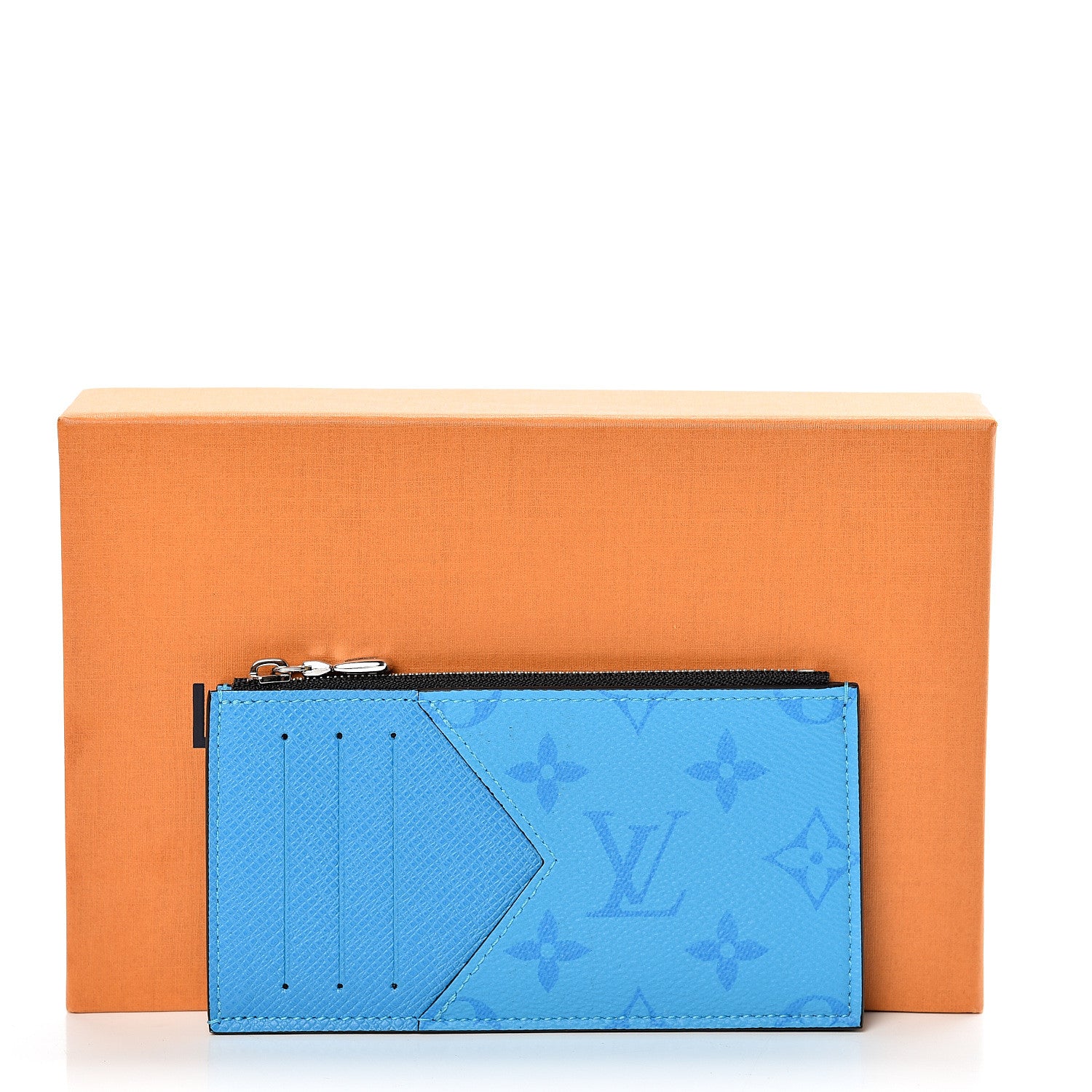 Louis Vuitton Taigarama Coin Card Holder Blue Lagoon 7 of 7