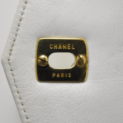 Chanel Lambskin Flap Waist Belt Bag White 75 30 8 of 11