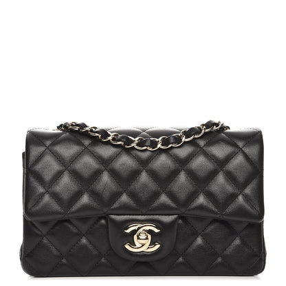 Chanel Lambskin Quilted Mini Rectangular Flap Black 1 of 7
