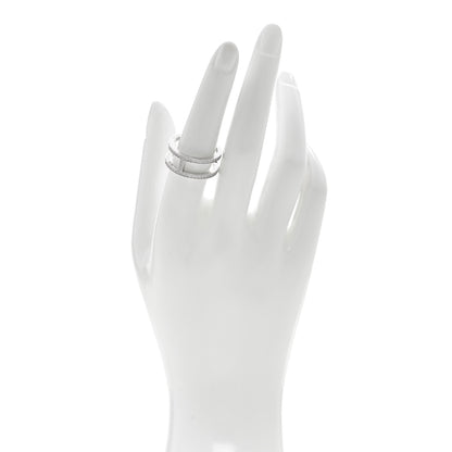 Hermes 18K White Gold Diamond MM Ever Chaine D'Ancre Ring 55 7.25 2 of 5