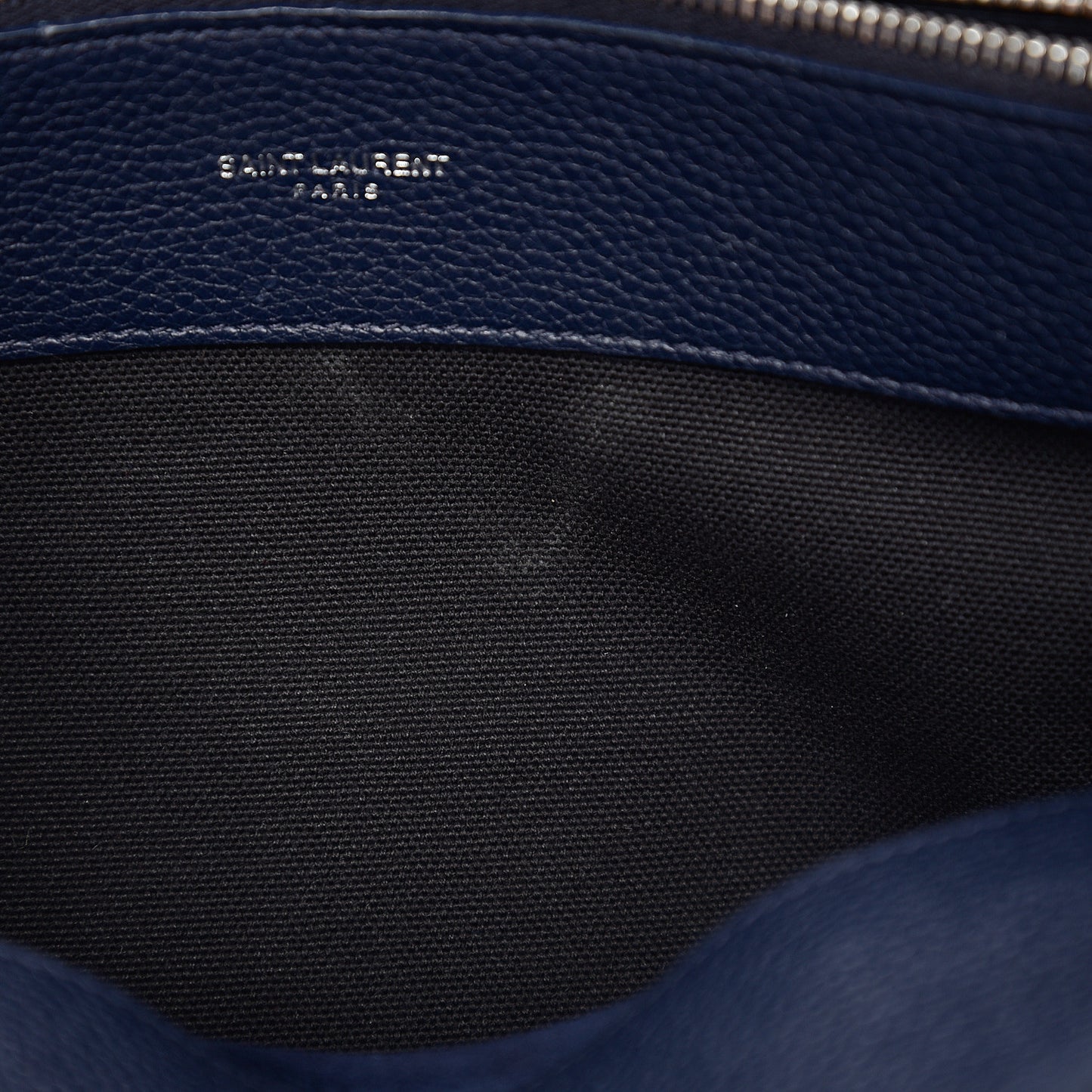 Grained Calfskin Small Supple Sac De Jour Navy