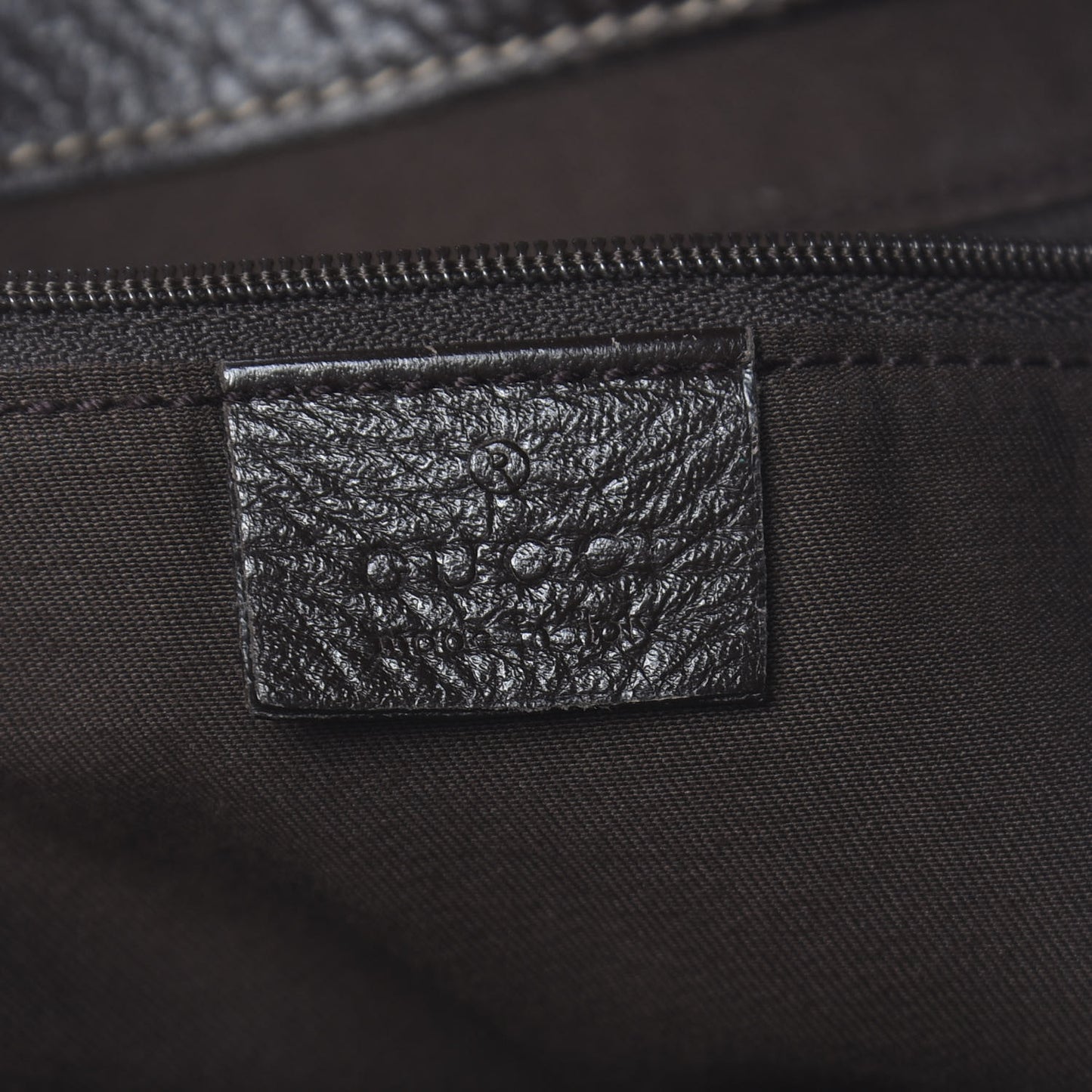 Monogram D Gold Tote Dark Brown