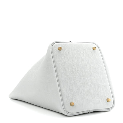 Hermes Taurillon Clemence Picotin Lock 22 MM Bleu Pale 4 of 11