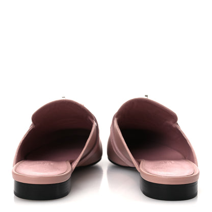 Hermes Matte Alligator Calfskin Oz Mules 37.5 Rose Aquarelle 6 of 12