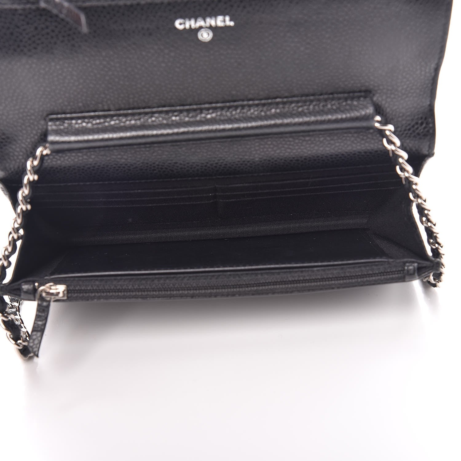 Chanel Caviar Quilted Wallet On Chain WOC Black 5 of 9