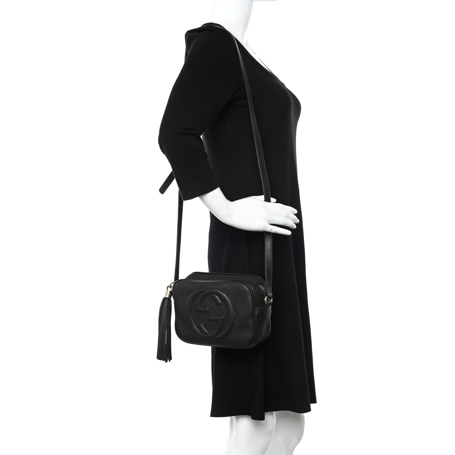 Gucci Pebbled Calfskin Small Soho Disco Bag Black 2 of 14