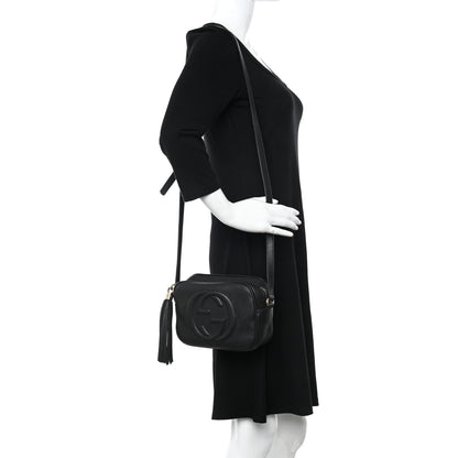 Gucci Pebbled Calfskin Small Soho Disco Bag Black 2 of 14
