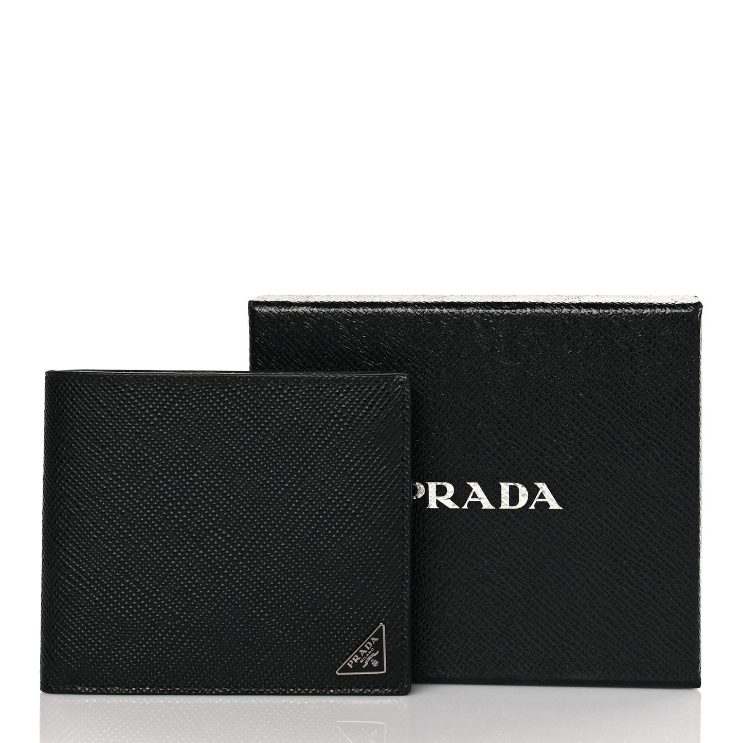 Saffiano Bi-Fold Wallet Black