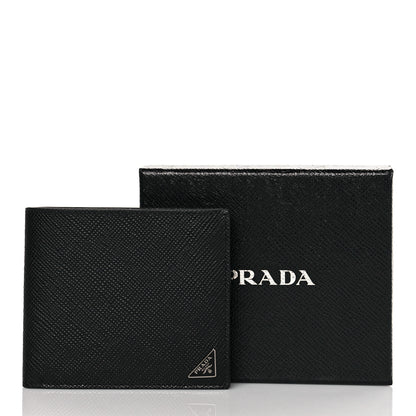 Prada Saffiano Bi-Fold Wallet Black 8 of 8
