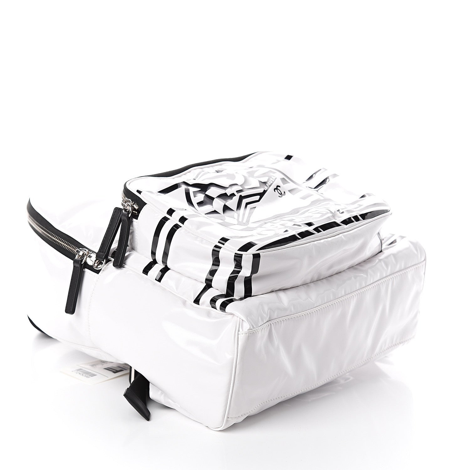 Chanel Vinyl La Pausa Bay Backpack White 3 of 9