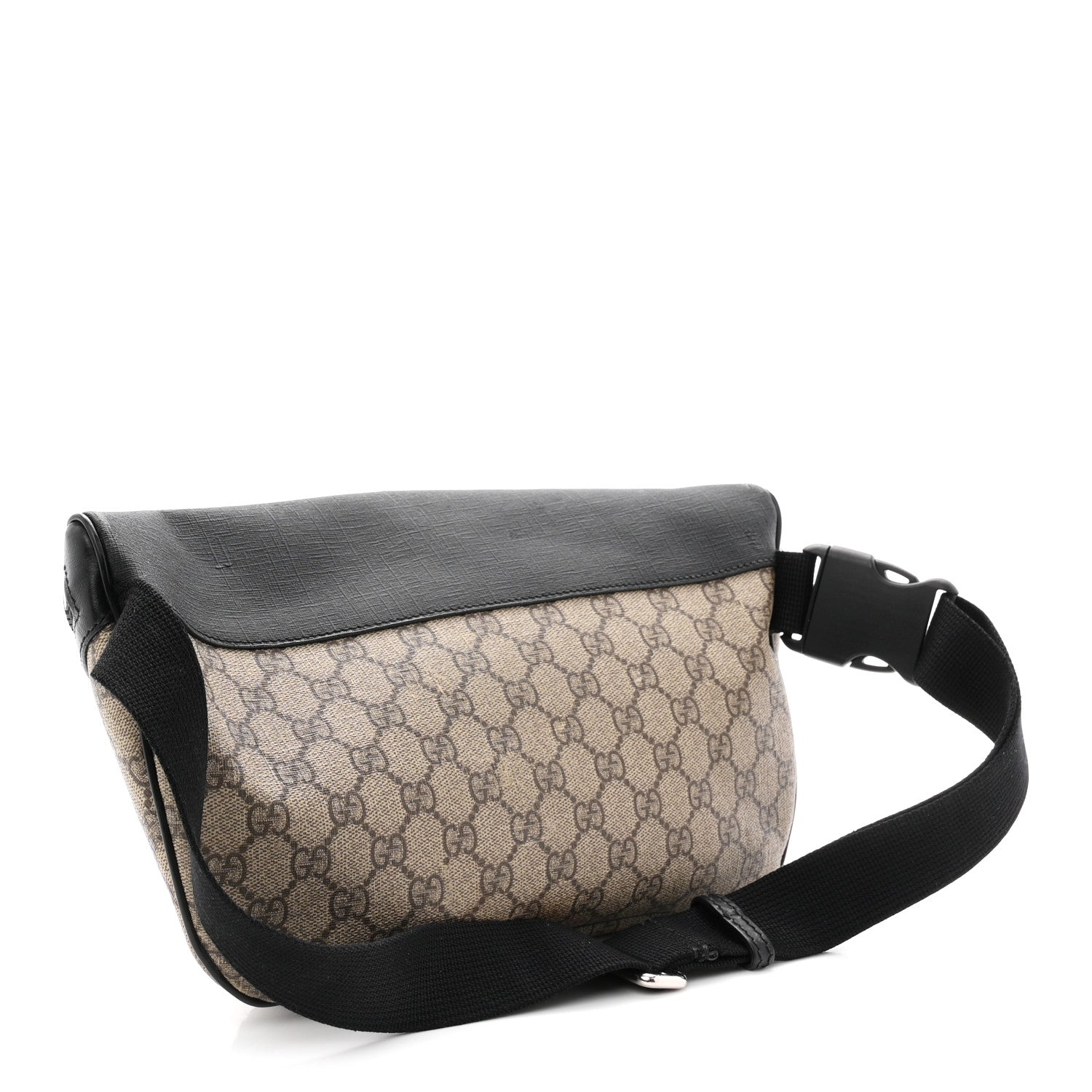 Gucci GG Supreme Monogram Belt Bag Black 3 of 11