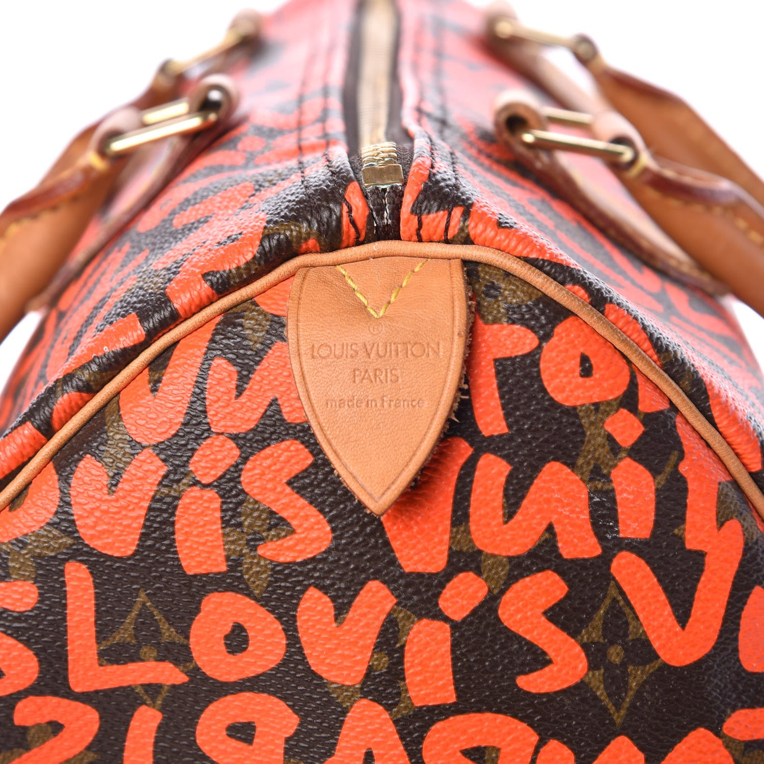 Louis Vuitton Monogram Graffiti Speedy 30 Orange 6 of 19