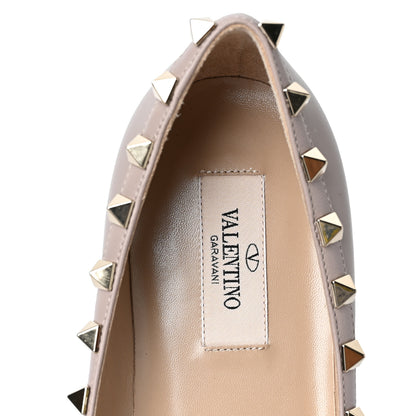 Valentino Garavani Nappa Rockstud Ballerina Flats 38 Poudre 7 of 8