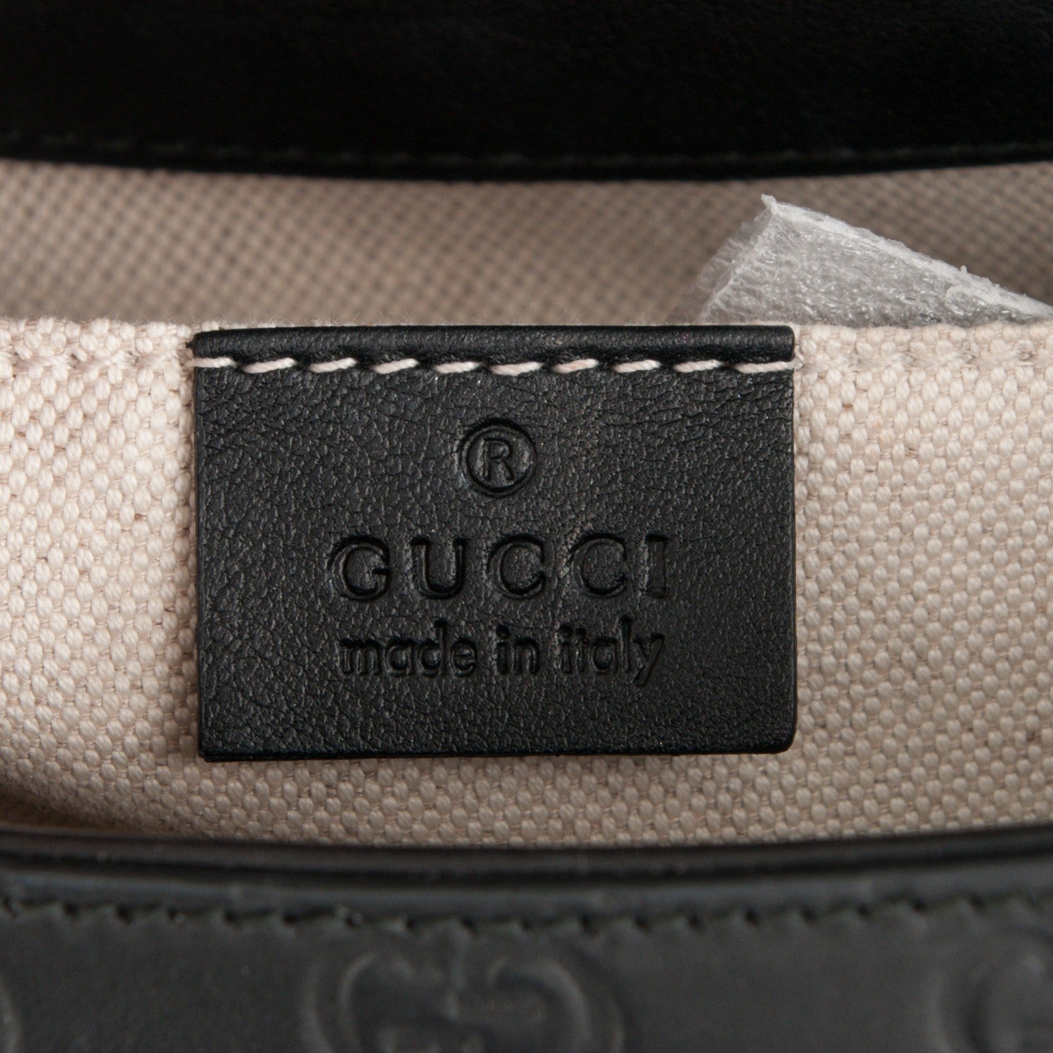 Gucci Guccissima Medium Emily Chain Shoulder Bag Black 6 of 7