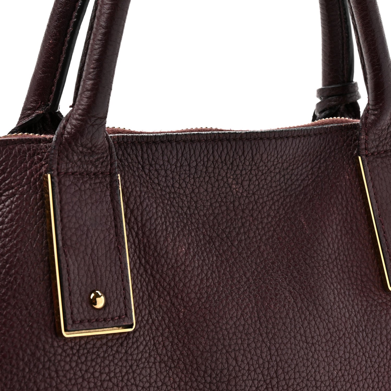 Mulberry Classic Grained Calfskin Alice Satchel Oxblood 13 of 20