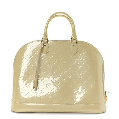 Louis Vuitton Vernis Alma GM Blanc Corail 1 of 10