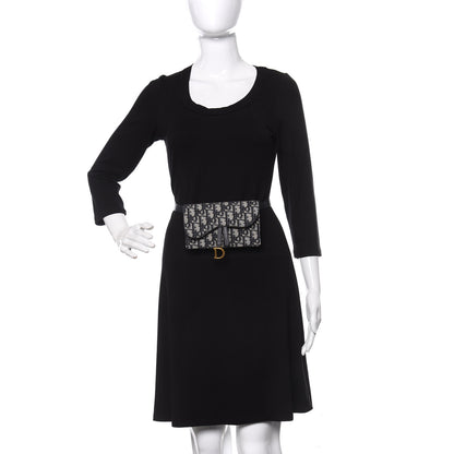 Christian Dior Oblique Saddle Belt Bag Blue 2 of 12